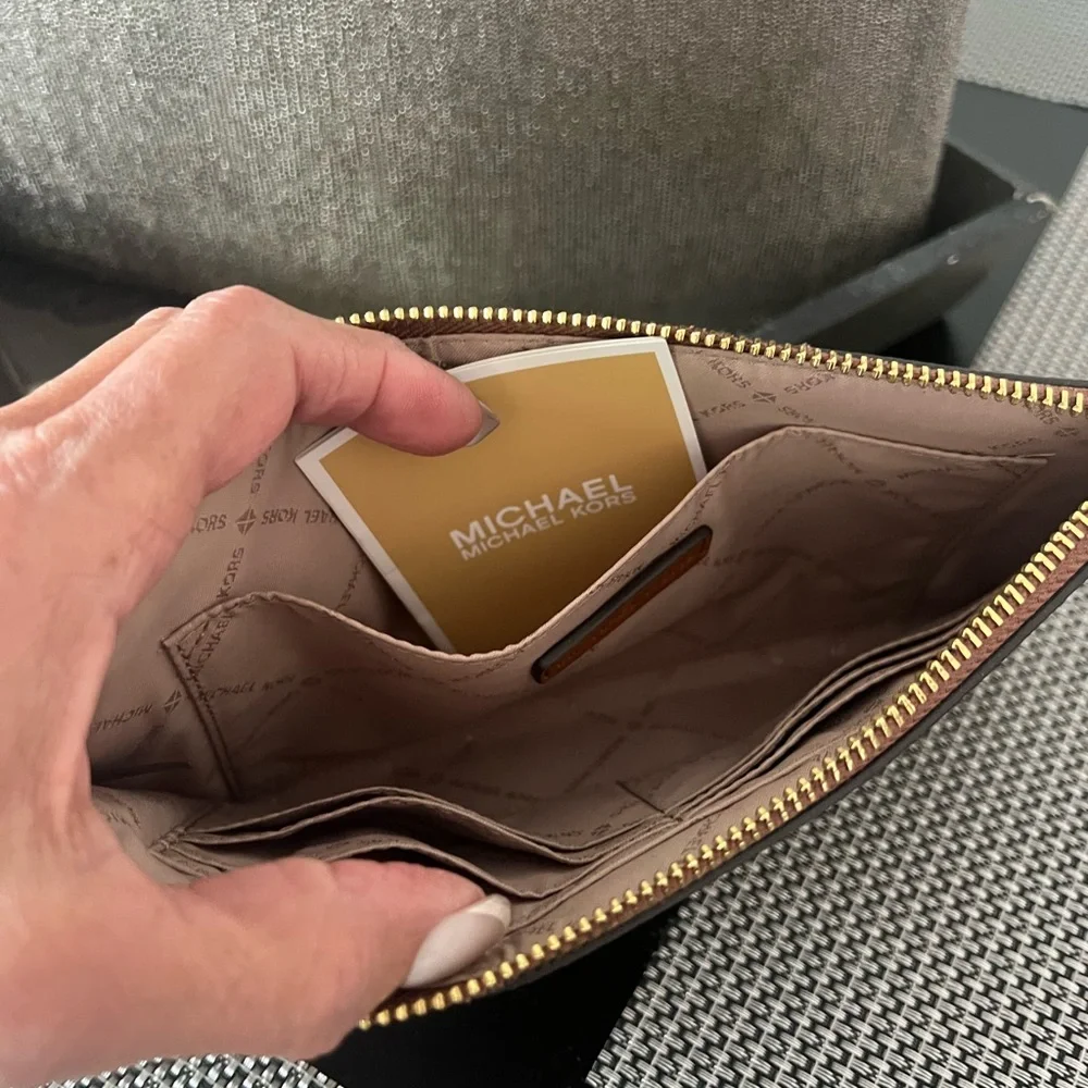 Michael Kors Tan Zip Wallet - Picture 3 of 3